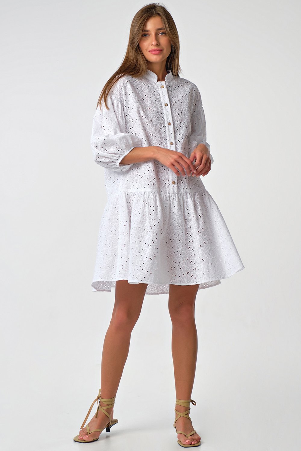 Платье 8178-02-01 белый   Fly арт.8178-02-01 оптом_фото3