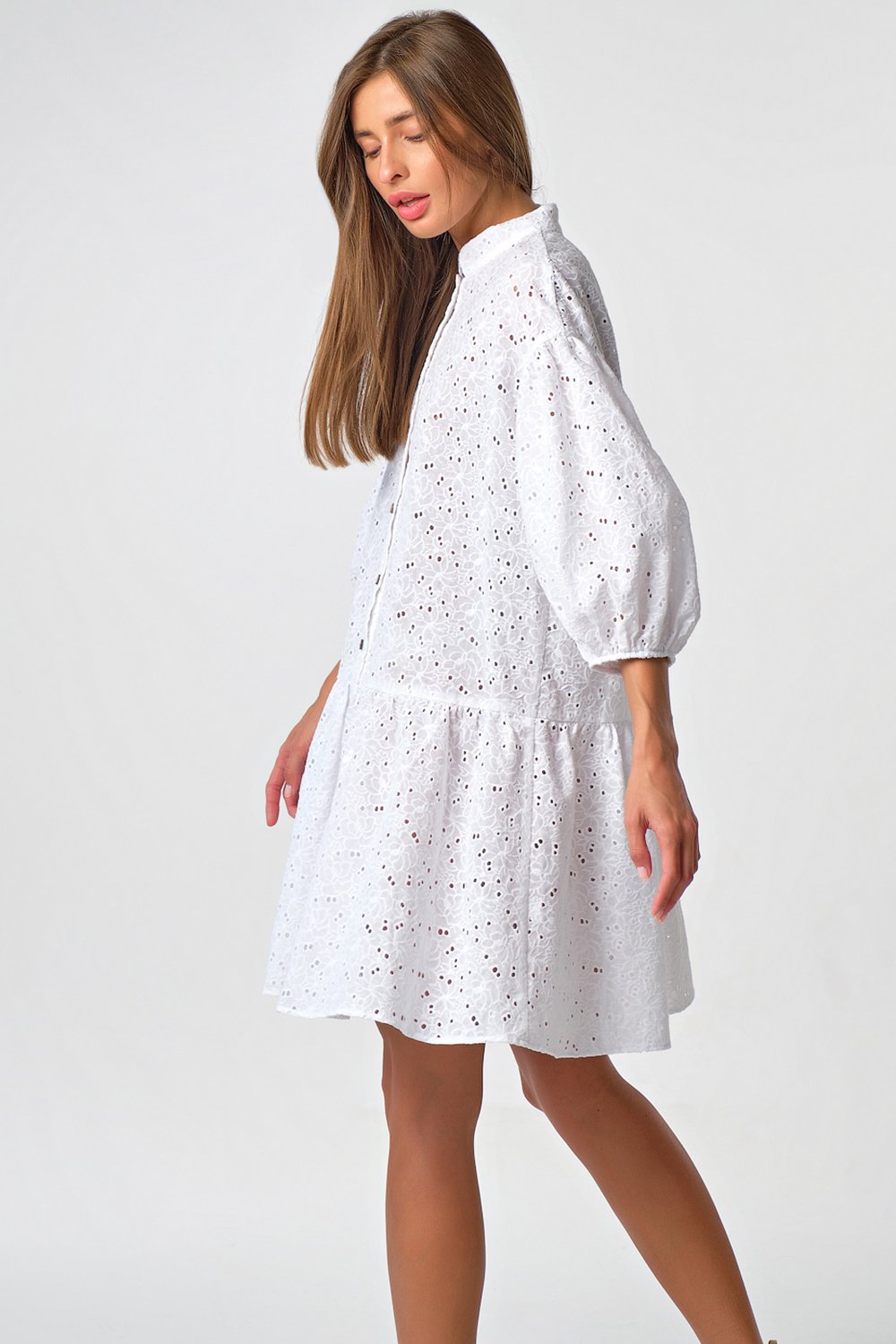 Платье 8178-02-01 белый   Fly арт.8178-02-01 оптом_фото4