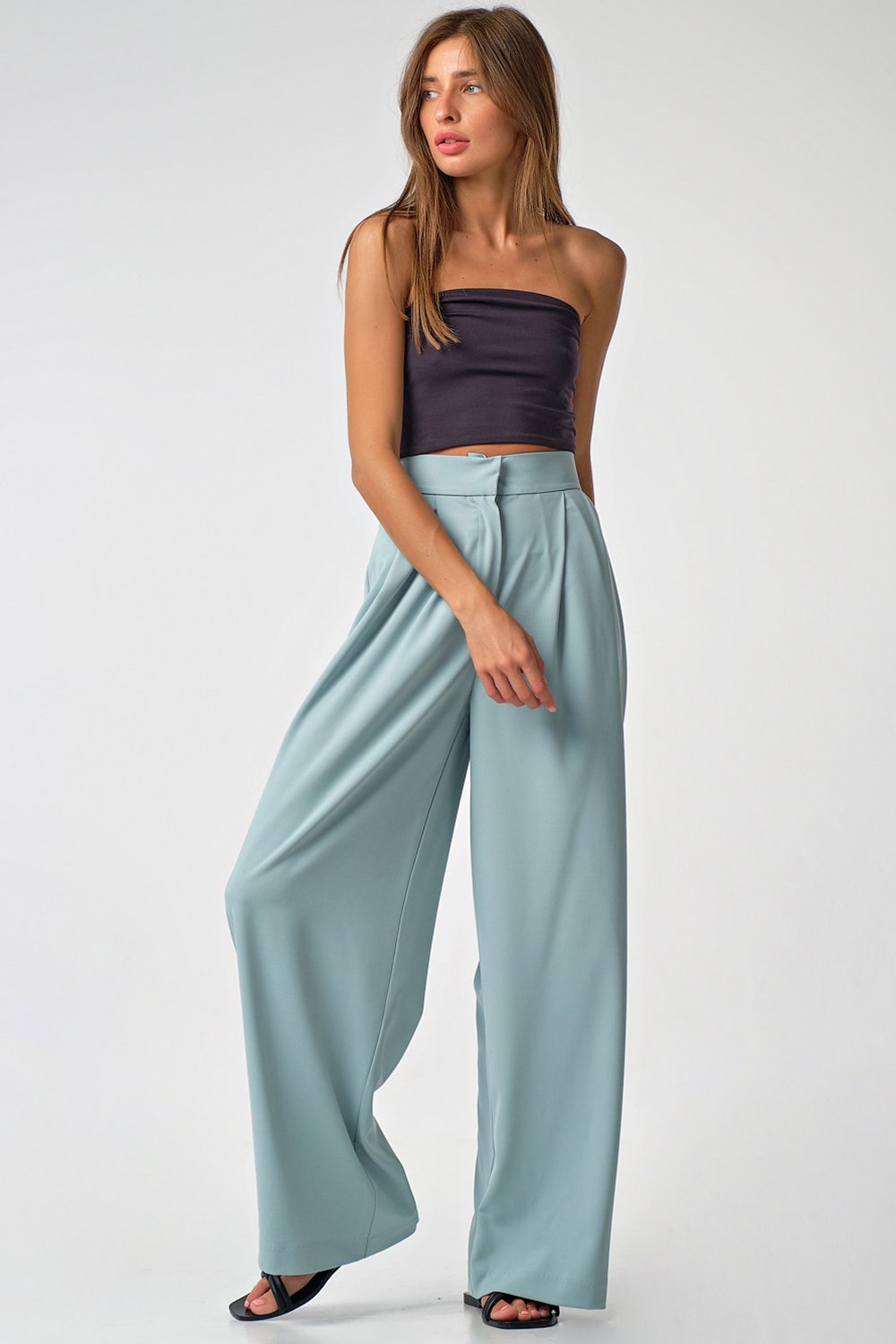 Брюки 4162-15 мятный   Fly арт.4162-15 оптом_фото5