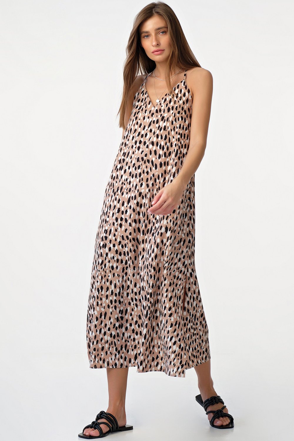 Сарафан 8176-06 принт "леопард"   Fly арт.8176-06 оптом_фото3