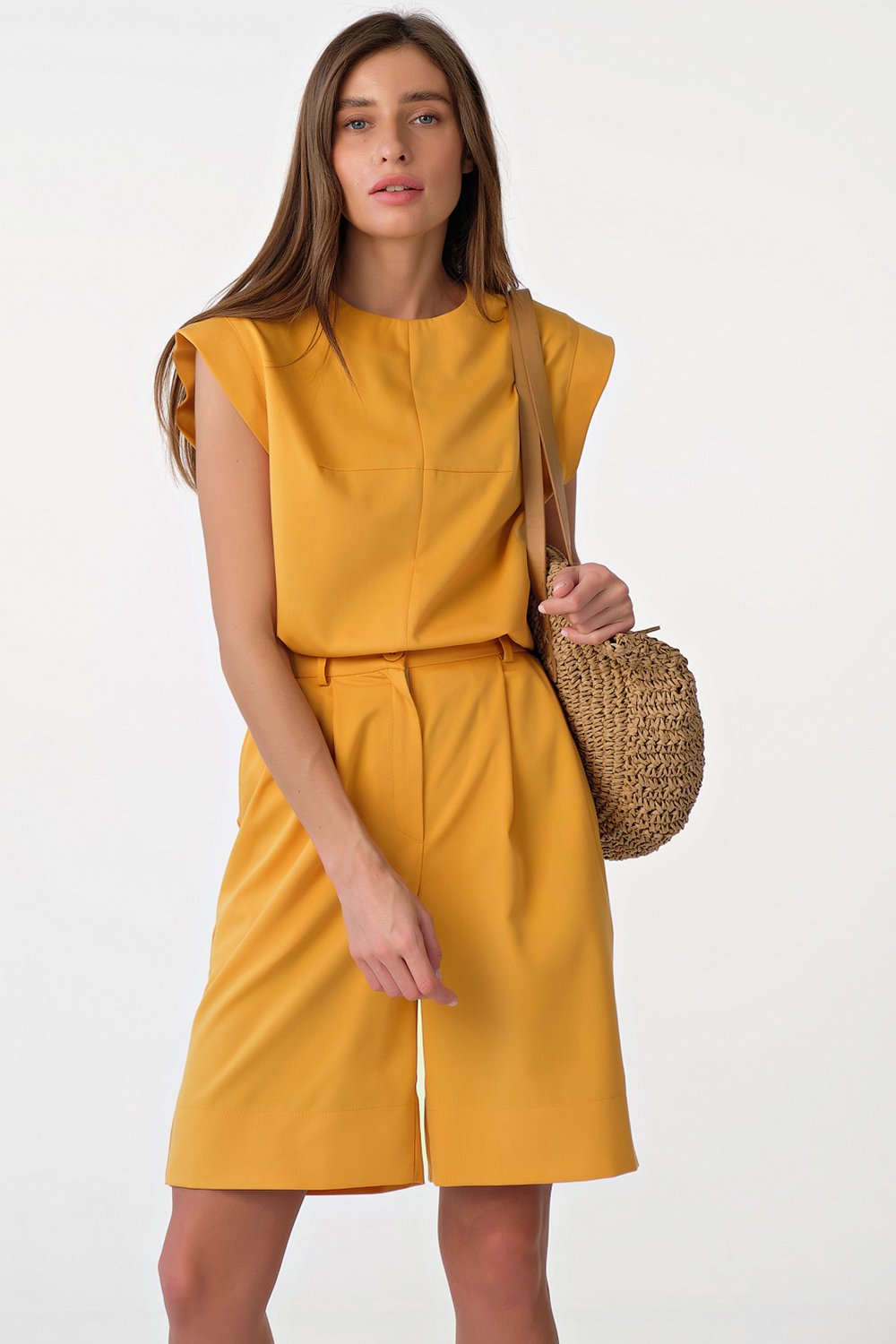 Шорты 4160-16 тыквенный   Fly арт.4160-16 оптом_фото3