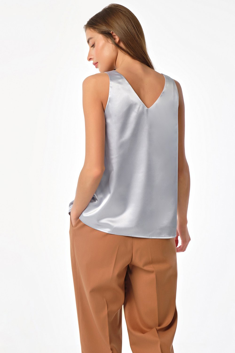 Топ 2132-11 жемчужно-серый  Fly арт.2132-11 оптом_фото2