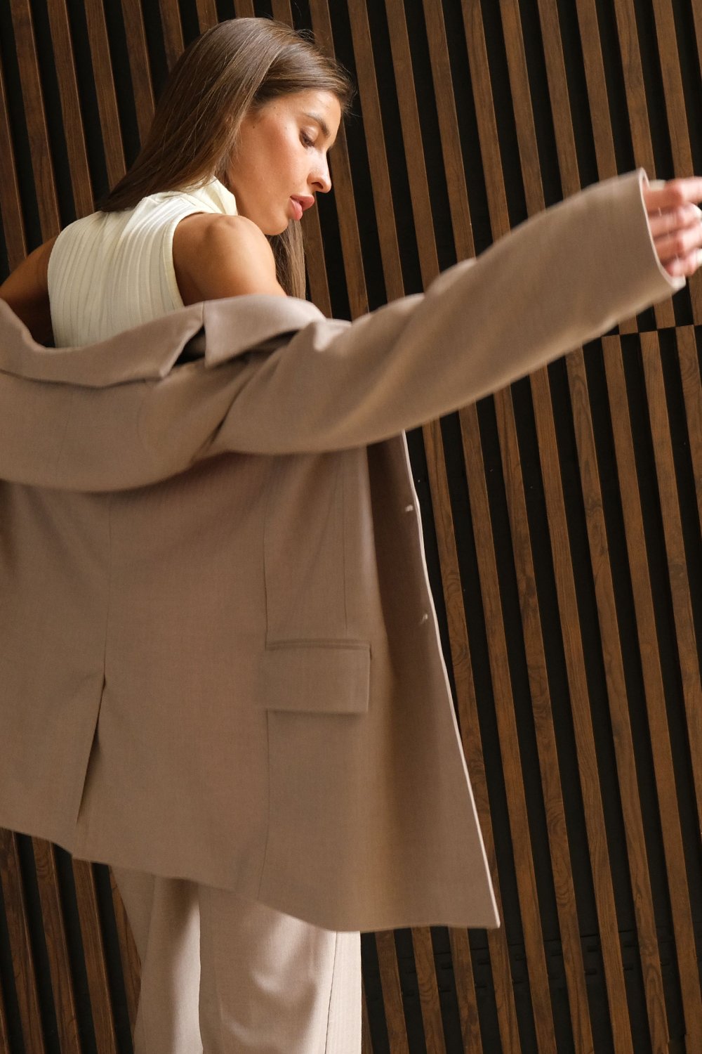 Водолазка 5107-02 молочный  Fly арт.5107-02 оптом_фото2