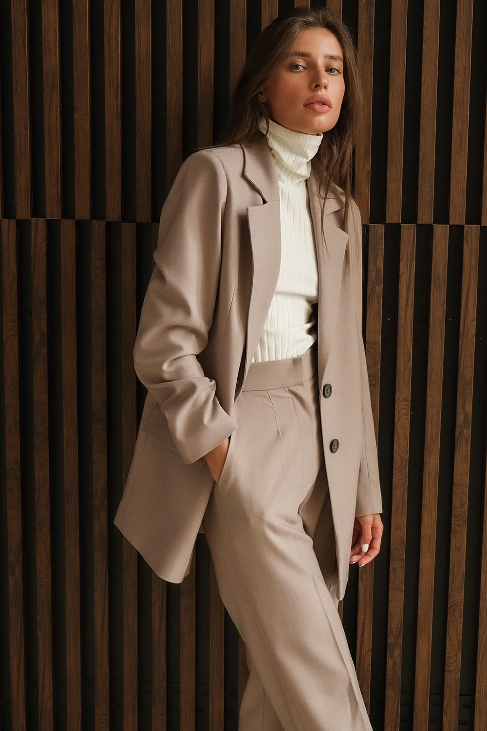 Водолазка 5107-02 молочный  Fly арт.5107-02 оптом_фото4