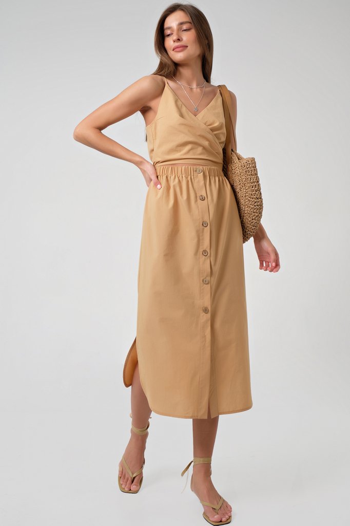 Платье 8171-06 песочный   Fly арт.8171-06 оптом_фото1