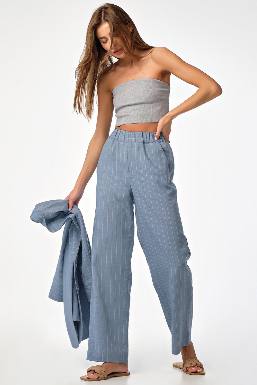 Топ 5108-11 серый  Fly арт.5108-11 оптом_фото5