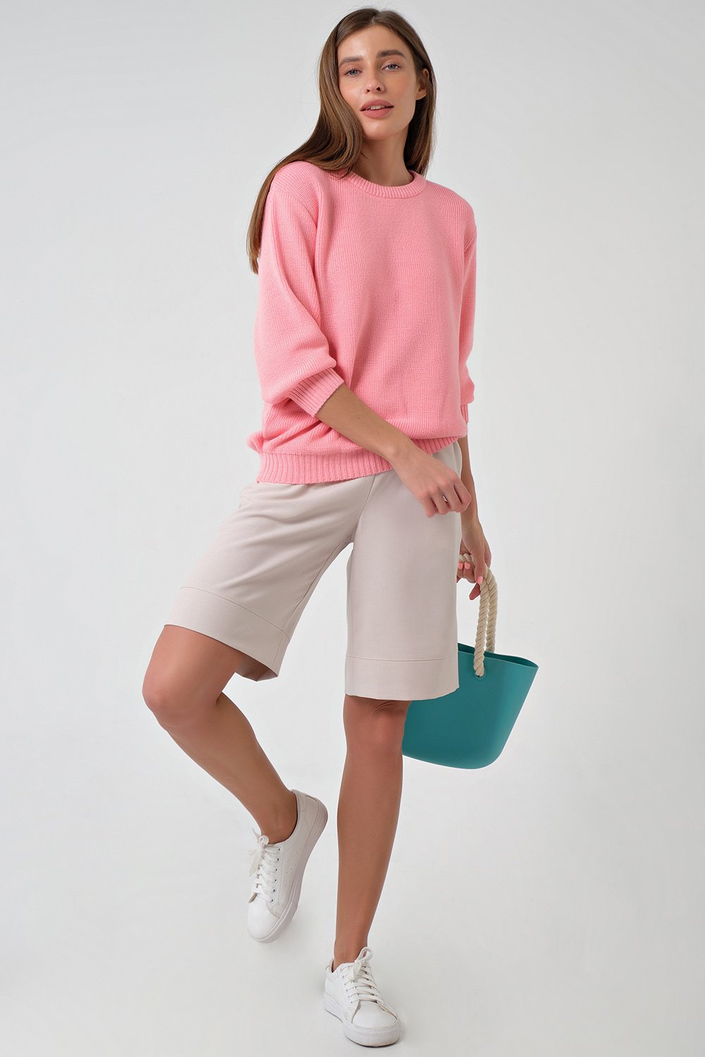 Джемпер 9382-04 розовый   Fly арт.9382-04 оптом_фото4