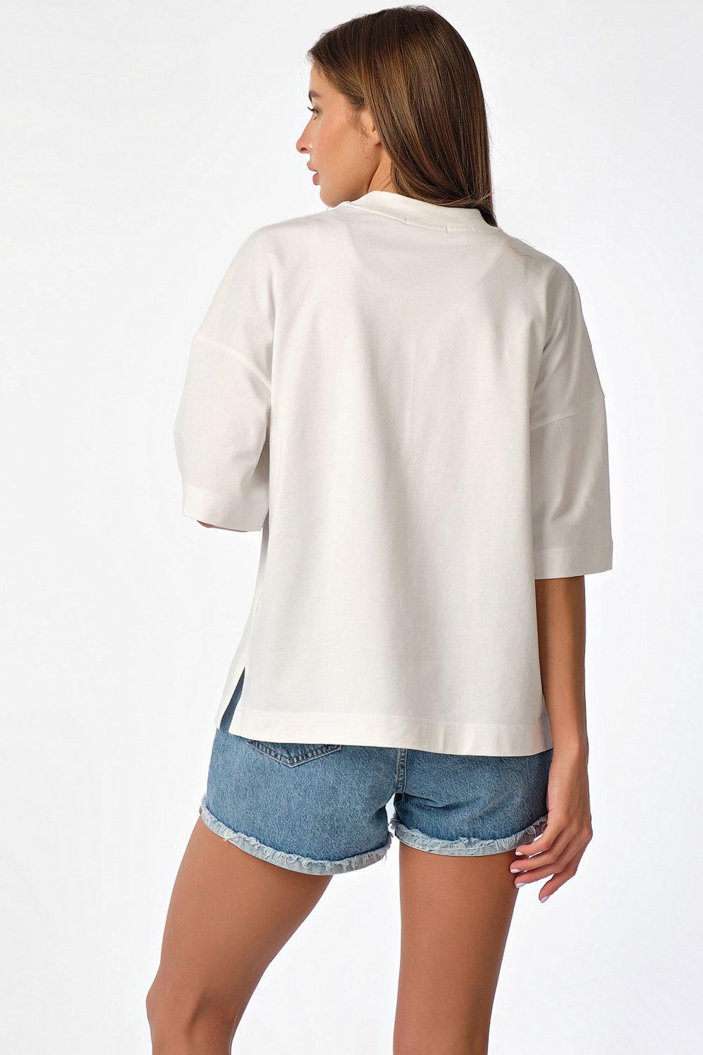 Футболка 599-02-02 тофу  Fly арт.599-02-02 оптом_фото2