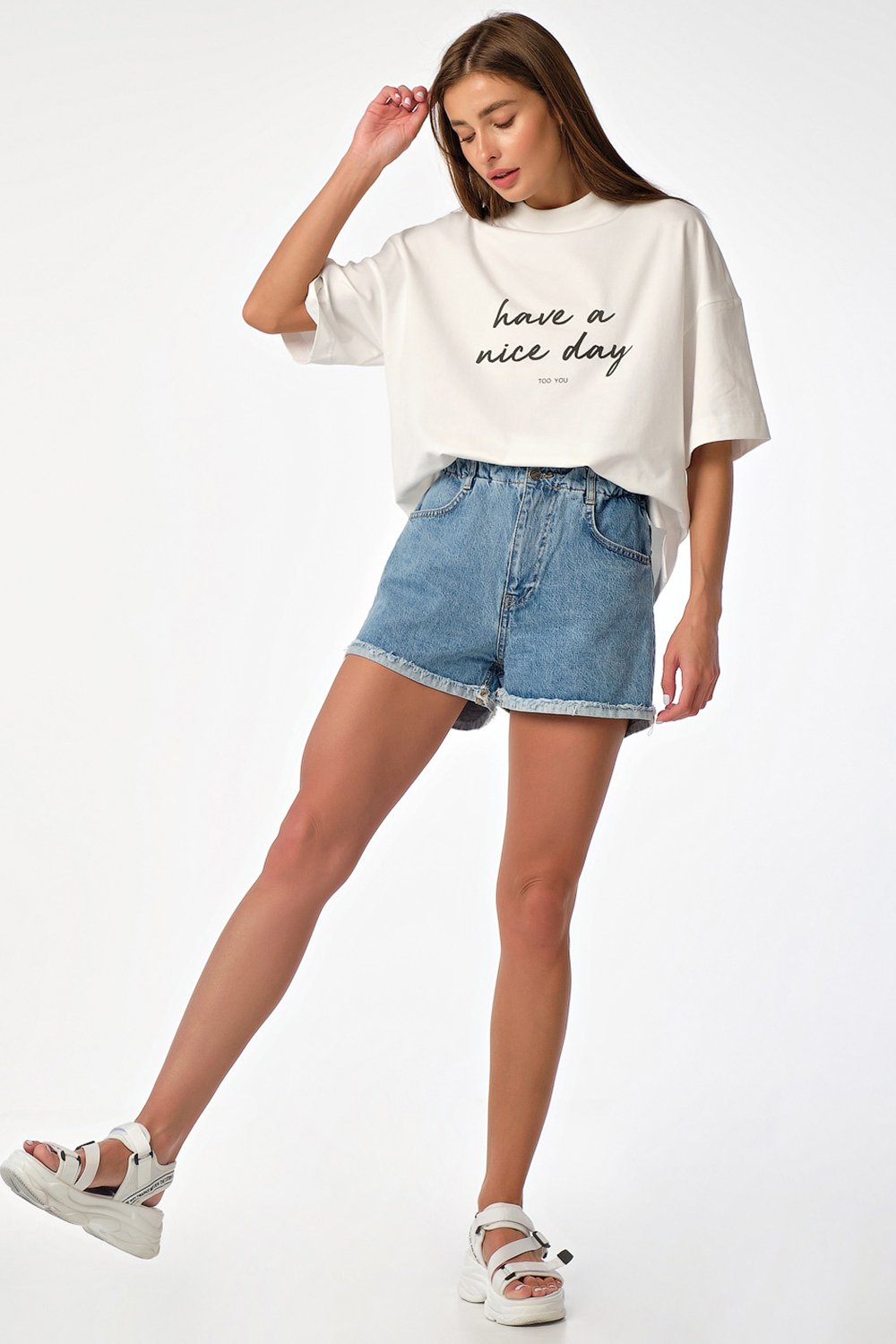 Футболка 599-02-02 тофу  Fly арт.599-02-02 оптом_фото4