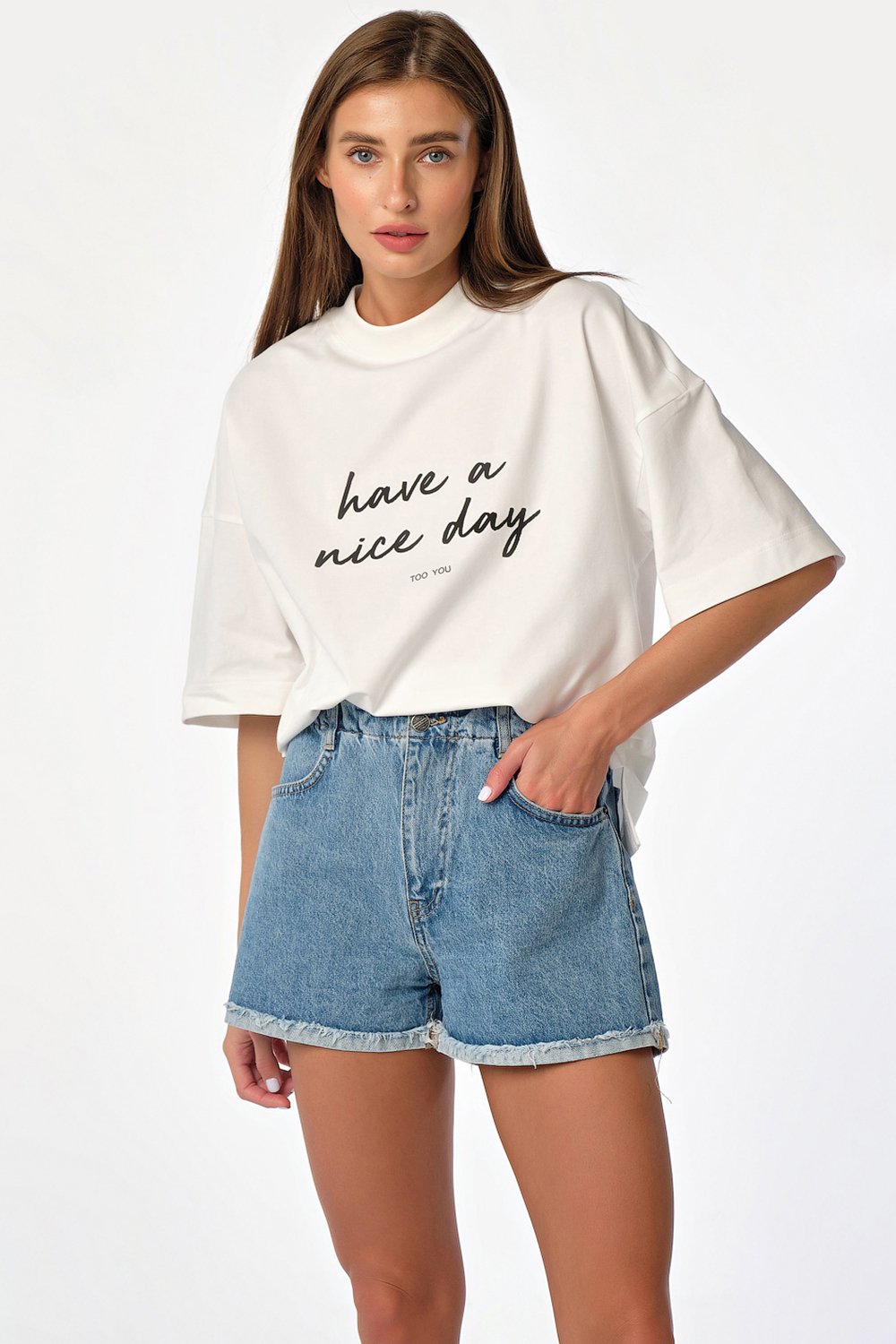 Футболка 599-02-02 тофу  Fly арт.599-02-02 оптом_фото3