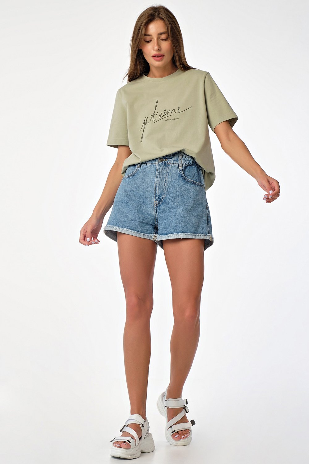 Футболка 558-15-01 шалфей  Fly арт.558-15-01 оптом_фото4