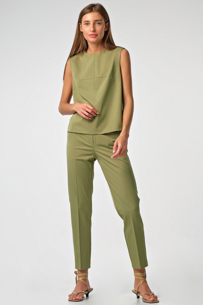 Костюм (брюки и топ) 4103-15 оливковый  Fly арт.4103-15 оптом_фото1
