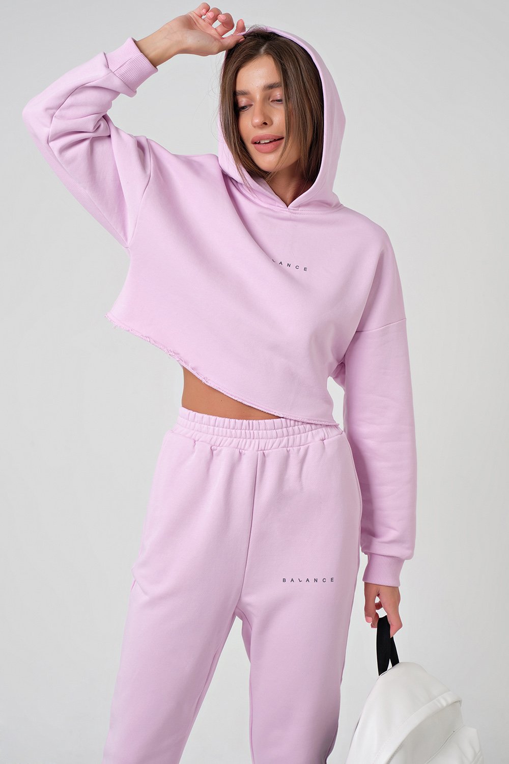 Костюм (свитшот и брюки) 4142-04 лиловый Fly арт.4142-04 оптом_фото4
