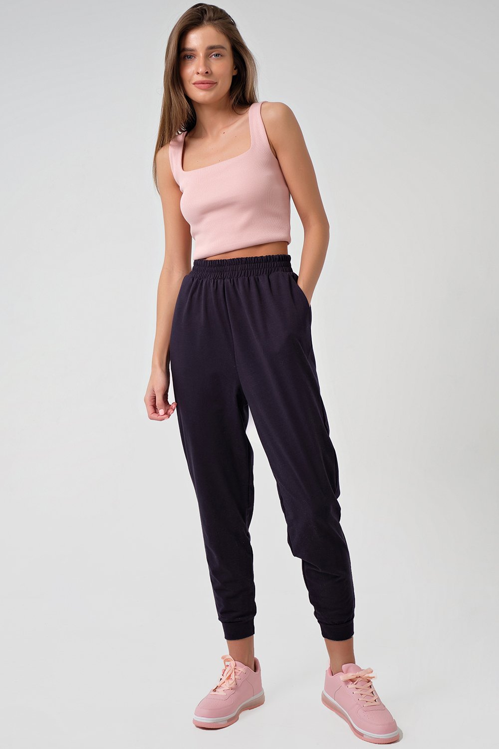 Брюки 4157-08 темно-синий Fly арт.4157-08 оптом_фото4