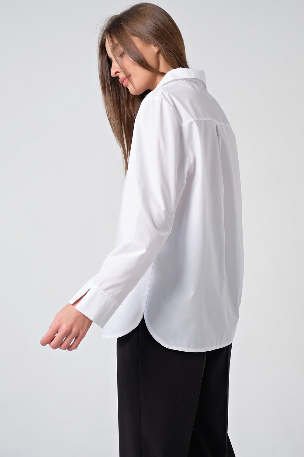 Рубашка 2137-02 белый Fly арт.2137-02 оптом_фото2