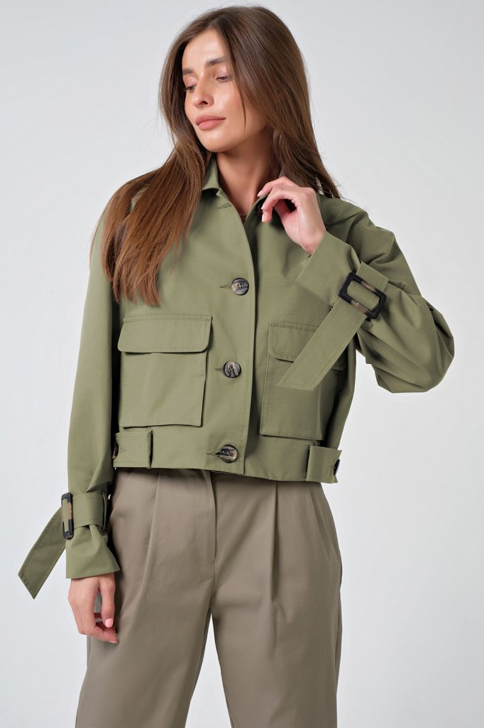 Ветровка 349-15 хаки Fly арт.349-15 оптом_фото1