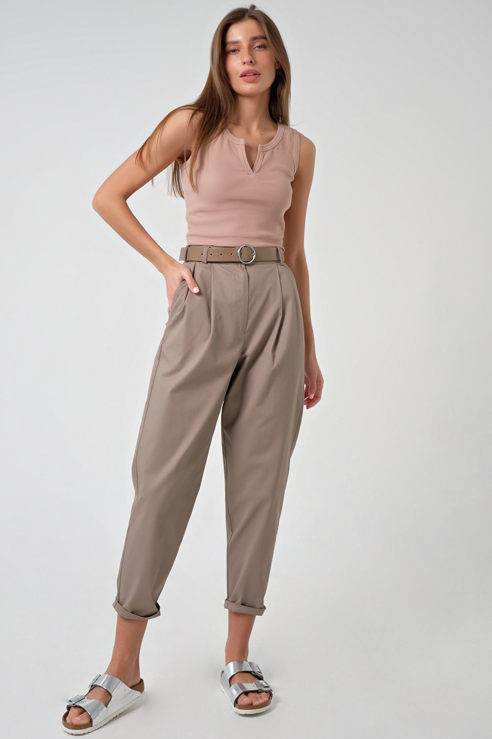 Топ 5104-07 бежевый Fly арт.5104-07 оптом_фото3