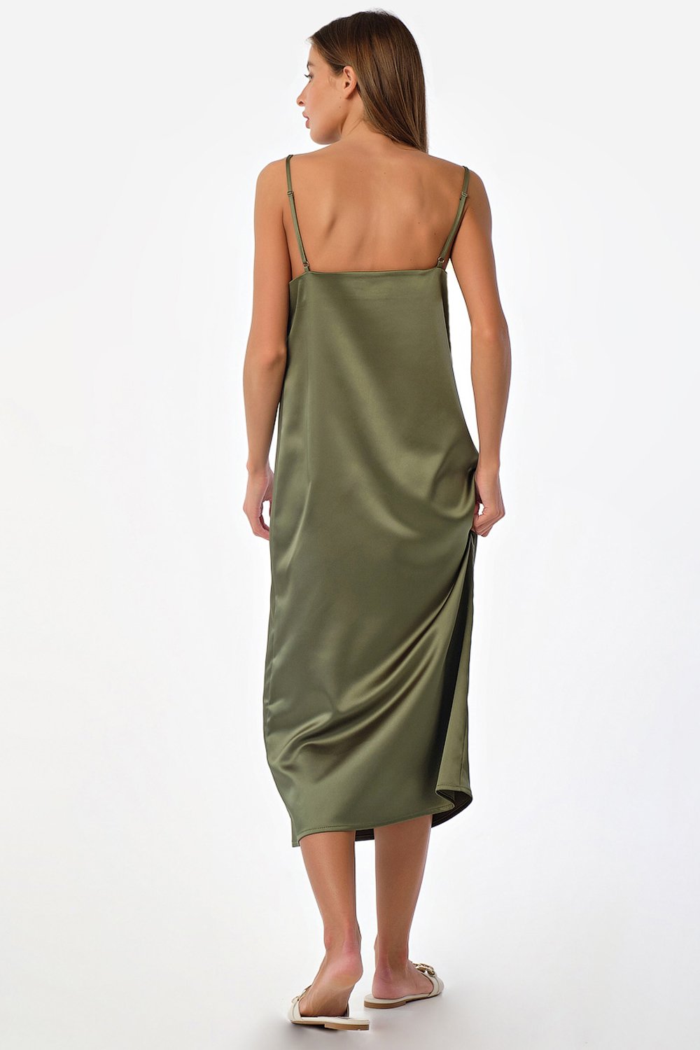 Платье 8143-15 оливковый  Fly арт.8143-15 оптом_фото2