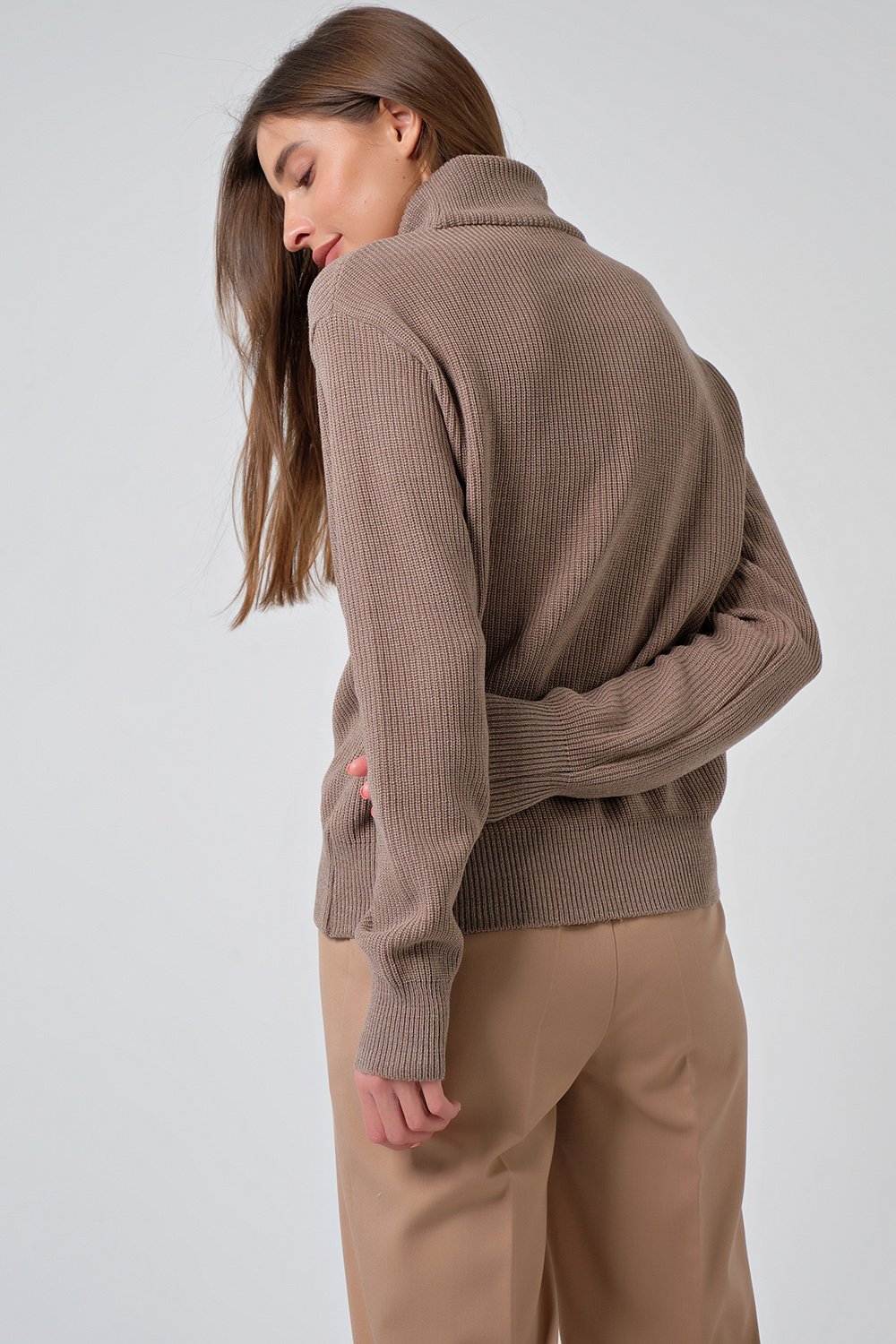 Джемпер 9357-26 капучино  Fly арт.9357-26 оптом_фото2