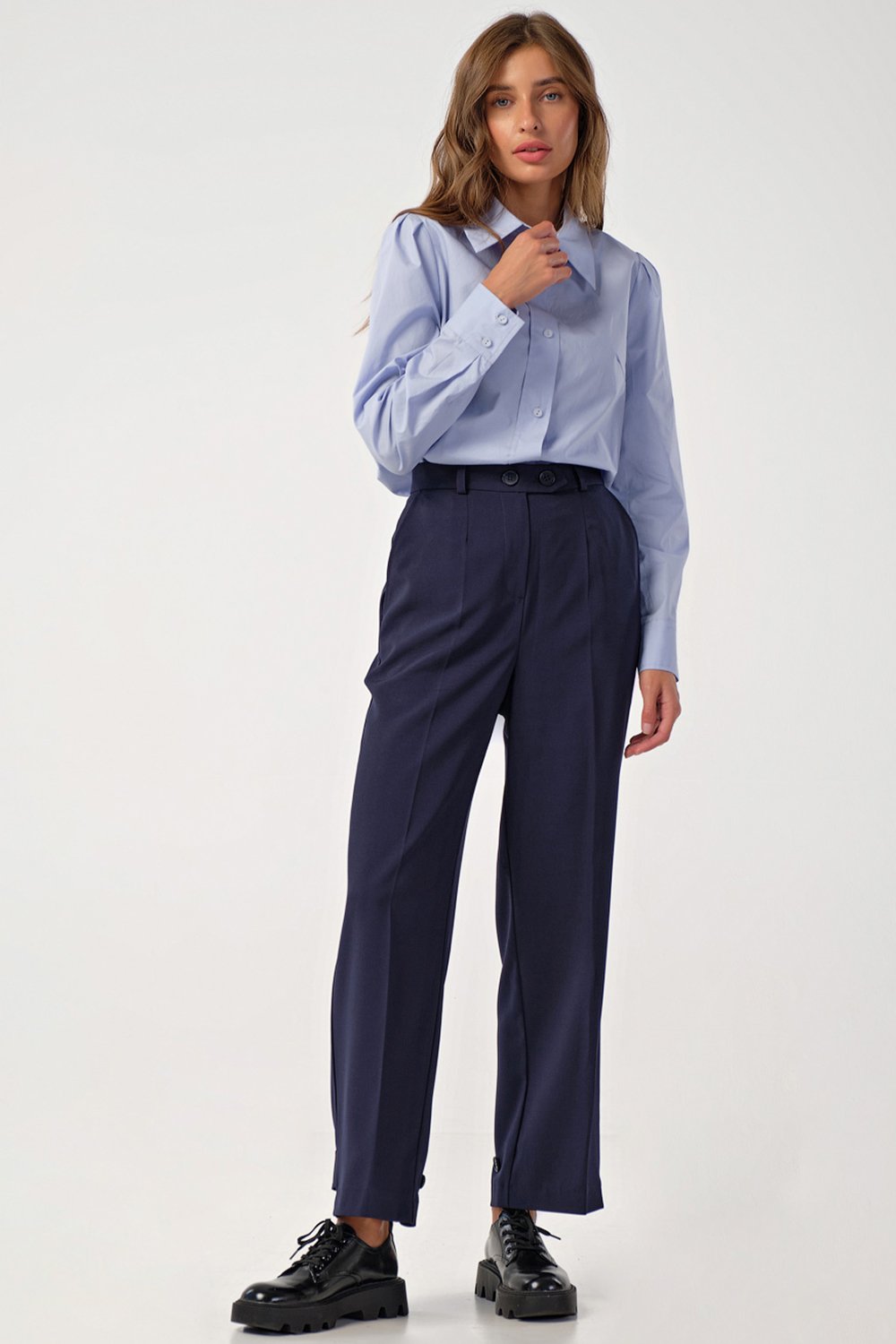 Рубашка 2139-10 небесно-голубой  Fly арт.2139-10 оптом_фото5