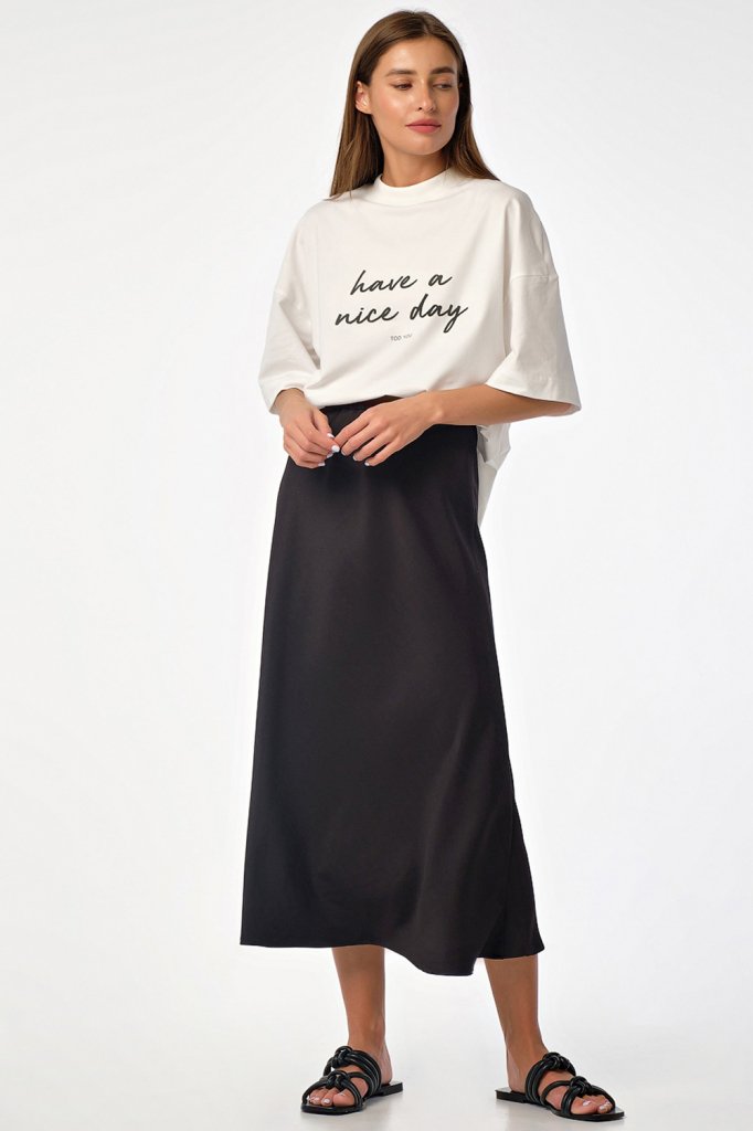 Юбка 436-01 черный  Fly арт.436-01 оптом_фото1