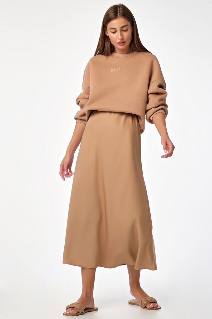 Юбка 436-07 бежево-золотой  Fly арт.436-07 оптом_фото1