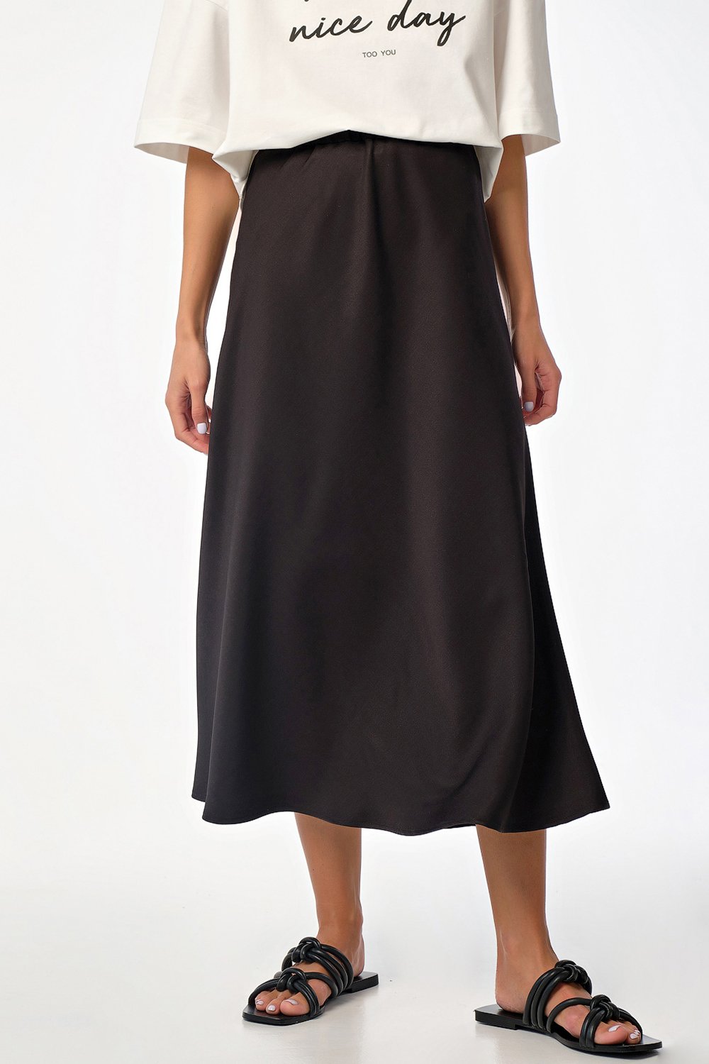 Юбка 436-01 черный  Fly арт.436-01 оптом_фото4