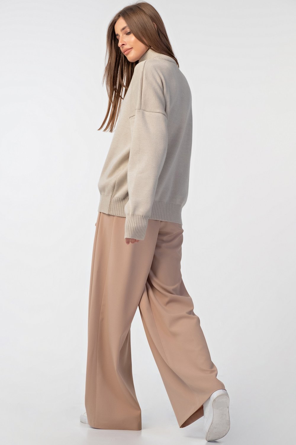 Брюки 4162-07 бежевый  Fly арт.4162-07 оптом_фото4