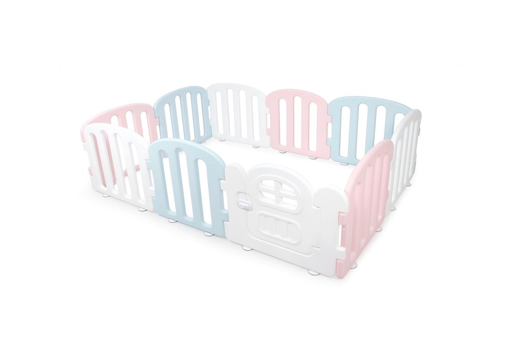 Детский манеж First Baby Room голубой-розовый-белый Ifam арт.IF-137-1-FBR-WBPCB10D оптом_фото1