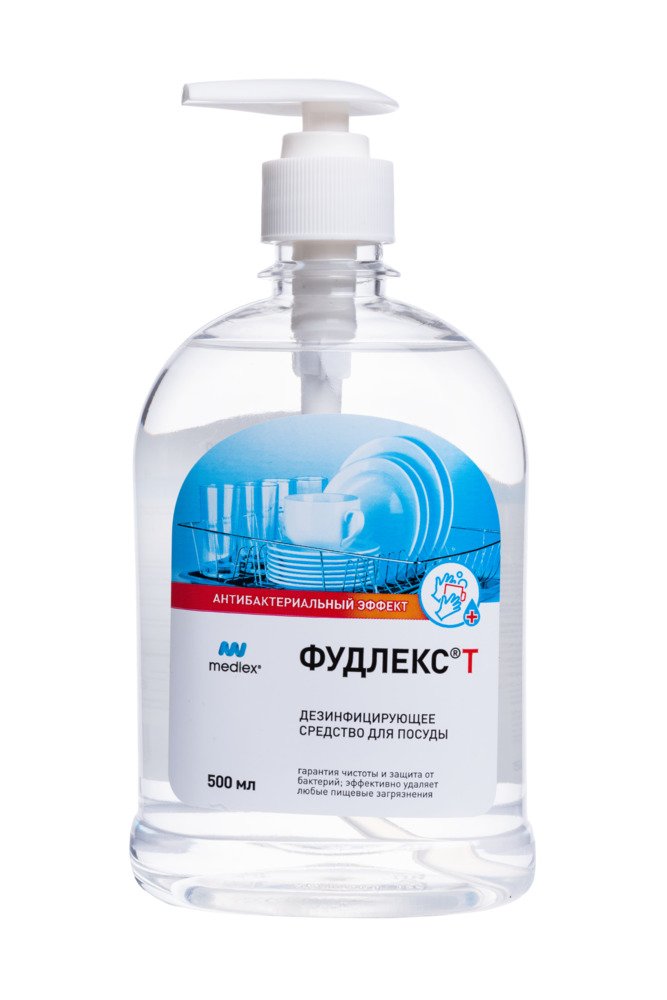 Фудлекс Т средство для дезинфекции и мытья посуды 500 мл Medlex арт.00-00029976 оптом_фото1