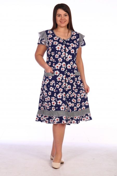 Халат женский DAYNATEX арт.Халат"Полька" оптом_фото1