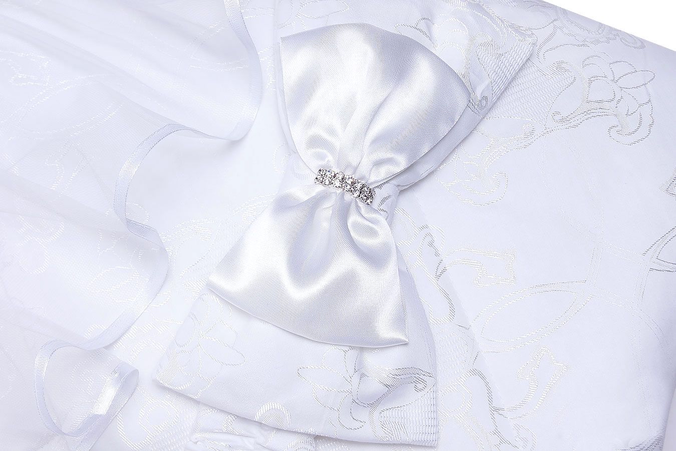 Комплект на выписку "Натурель" белый лето 4 пр. пакет на молнии ARSI арт.1110Б оптом_фото4