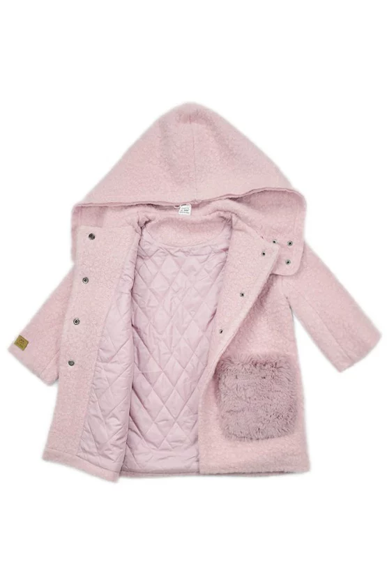 Пальто Пушистые карманы А.I.Kids арт.MA1510 оптом_фото1