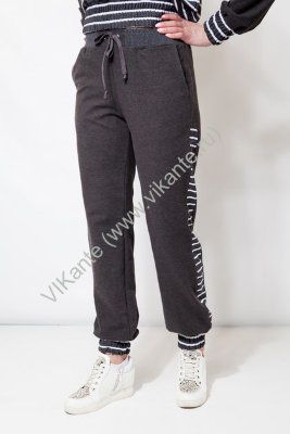 Спортивные брюки  Vi kante арт.109/2  артикул 82-81 ( антрацит) оптом_фото1