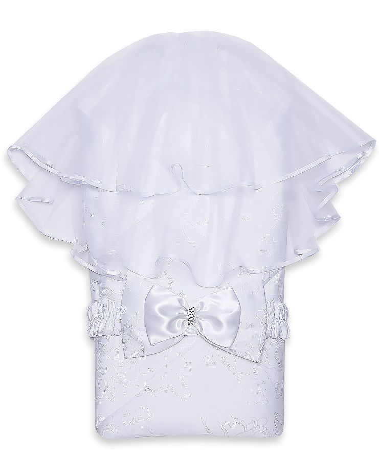 Комплект на выписку "Натурель" белый лето 4 пр. пакет на молнии ARSI арт.1110Б оптом_фото1