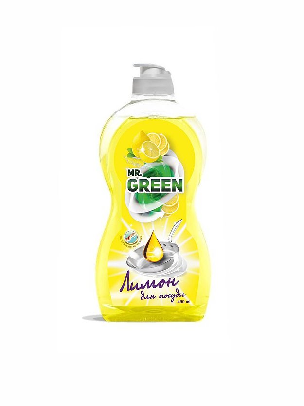Средство для мытья посуды MR.GREEN Лимон MR. GREEN арт.70820 оптом_фото1