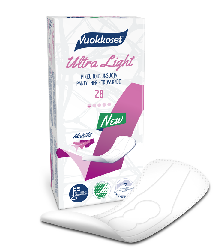 Прокладки ежедневные Vuokkoset 28 Ultra Light pantyliner Vuokkoset арт.70019 оптом_фото1