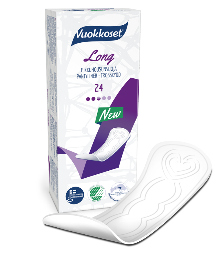 Прокладки ежедневные Vuokkoset 24 Long pantyliner Vuokkoset арт.70077 оптом_фото1