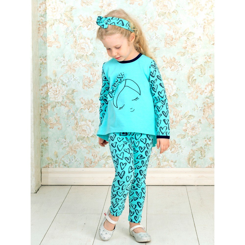 Костюм Девочка с бантом, тиффани Дашенька арт.1534/117/135 оптом_фото1