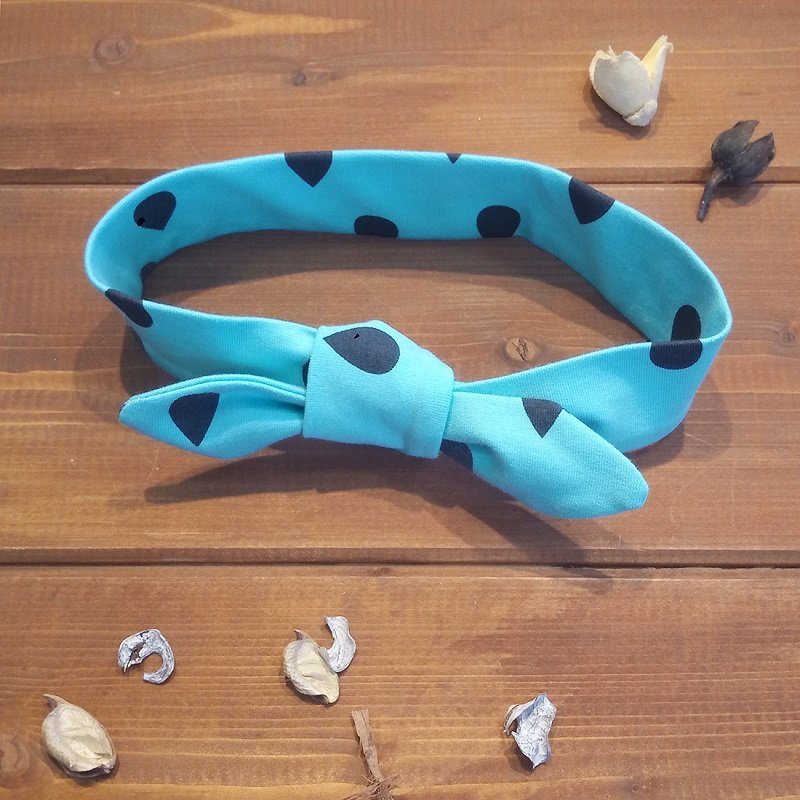 Повязка на голову "Капли", тиффани Дашенька арт.1538 оптом_фото1