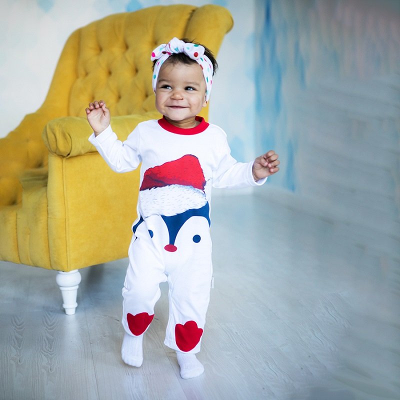 Комбинезон Пингвин белый Дашенька арт.1462/001 оптом_фото1