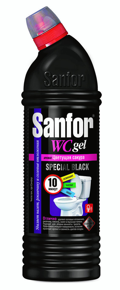 SANFOR WС гель Speсial black, 750 г Sanfor арт.1896 оптом_фото1