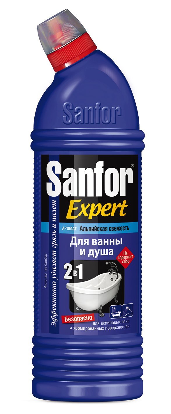 SANFOR средство д/чистки ванн Альпийская свежесть, 750 г Sanfor арт.1555 оптом_фото1