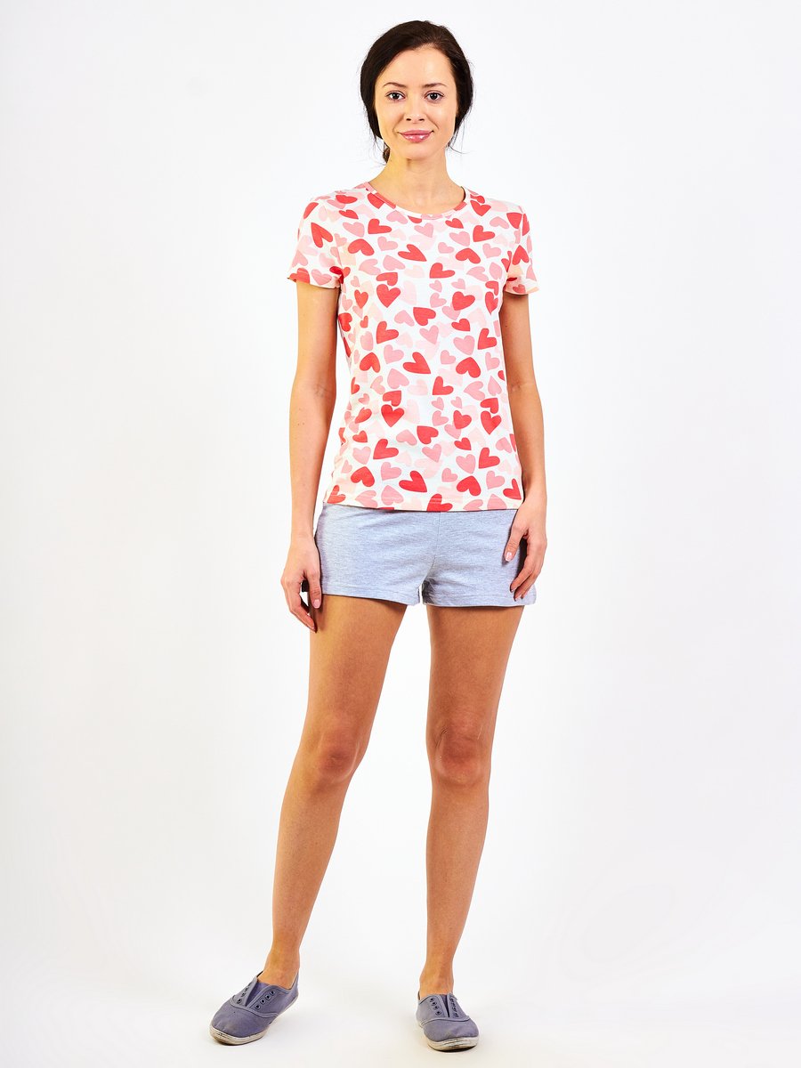 Комплект женский (футболка/шорты) RoxyFoxy арт.LKS 260-197 оптом_фото1