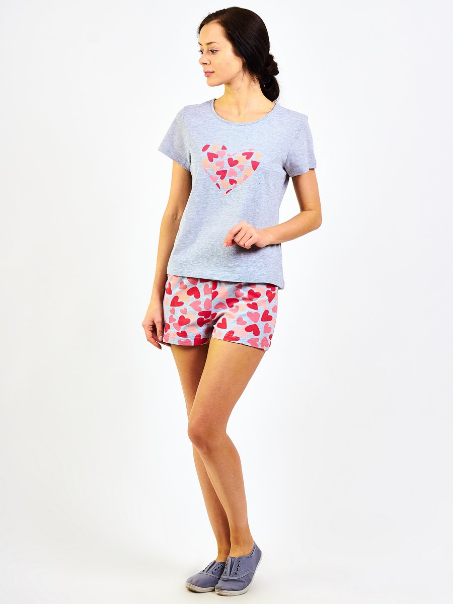 Комплект женский (футболка/шорты) RoxyFoxy арт.LKS 260-199 оптом_фото1