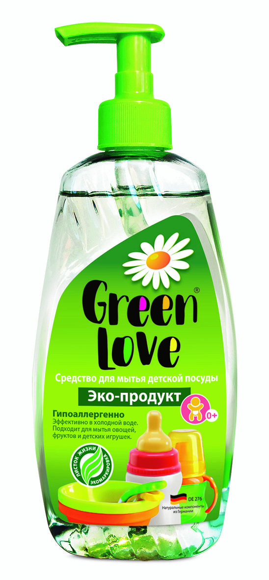 GREEN LOVE ЭКО Средство для мытья детской посуды и принадлежностей, 500 мл GREEN LOVE арт.17632 оптом_фото1