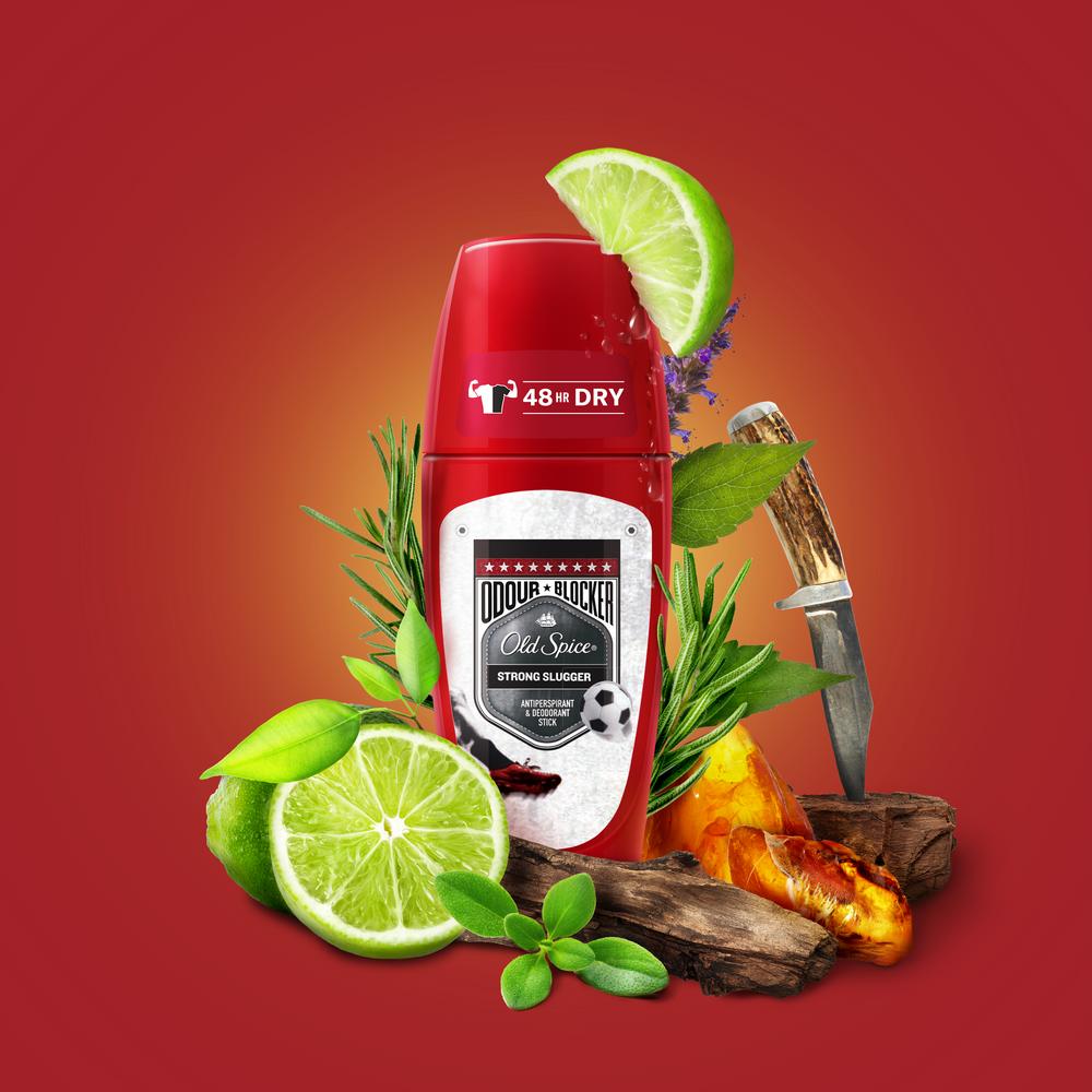 Роликовый дезодорант-антиперспирант Old Spice Odour Blocker Strong Slugger 50мл Old Spice  арт.8001841283999 оптом_фото2